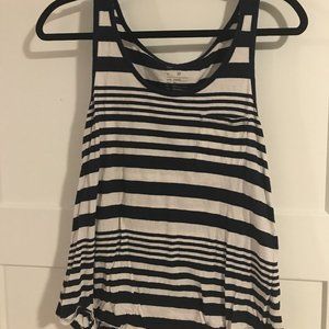 Gap Blue and White Women's Tank Top